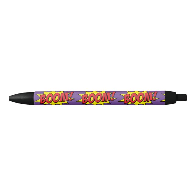 Bolígrafo De Tinta Negra Personalizado Boom Thunder_Cove (Anverso)