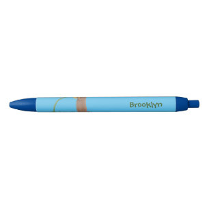 Bolígrafo De Tinta Negra Personalizado de flor de esnifado de perro de prad