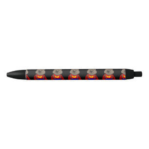 Bolígrafo De Tinta Negra Personalizado de superhéroe wombat