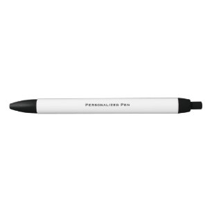 Bolígrafo De Tinta Negra Personalizado Negro