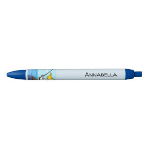 Bolígrafo De Tinta Negra Personalizado pelícano de pesca divertida