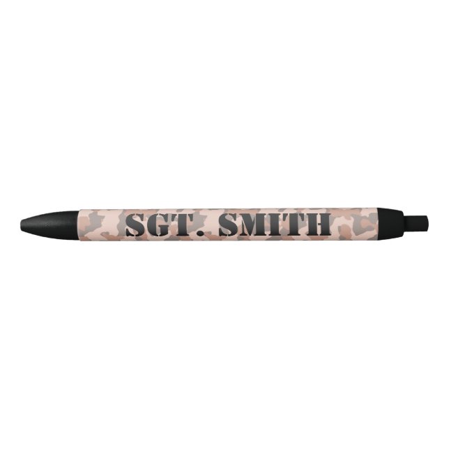 Bolígrafo De Tinta Negra Personalizado Pen Camo (Anverso)