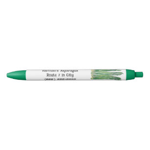 Bolígrafo De Tinta Negra Personalizado Pens de espárragos frescos para empr