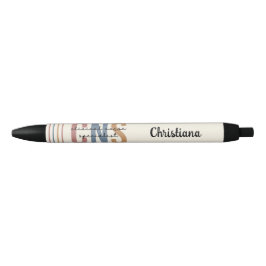 Bolígrafo De Tinta Negra Personalizado Retro Especialista en Enfermería Clí