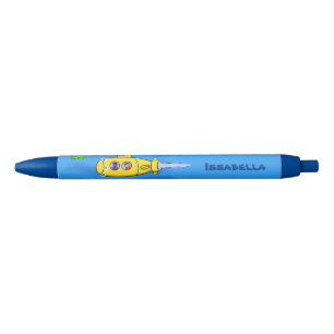 Bolígrafo De Tinta Negra Personalizado submarino feliz
