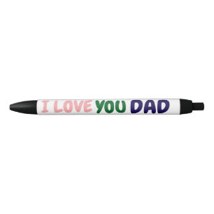 Bolígrafo De Tinta Negra personalizado te quiero papá Haz el tuyo