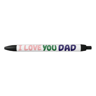 Bolígrafo De Tinta Negra personalizado te quiero papá Haz el tuyo