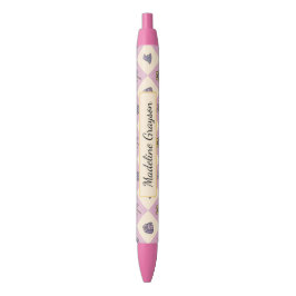 Bolígrafo De Tinta Negra Personalized Magic Academy Wizard School Pink