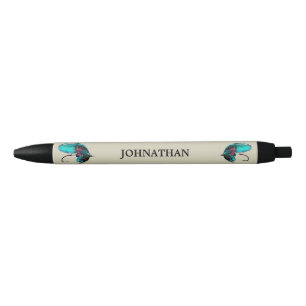 Bolígrafo De Tinta Negra Pescar Lures con texto Personalizado