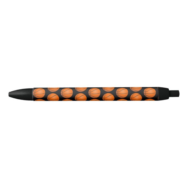 Bolígrafo De Tinta Negra Pestañas de baloncesto (Anverso)