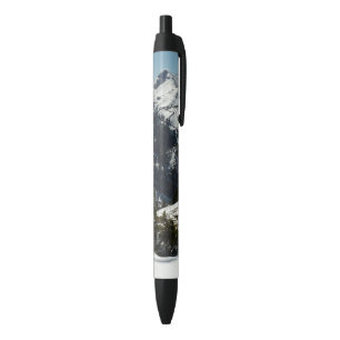 Bolígrafo De Tinta Negra Picos nevados de las montañas del Gran Tetón II Fo