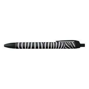 Bolígrafo De Tinta Negra Piel cebra