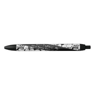 Bolígrafo De Tinta Negra Pila-O-Cráneos
