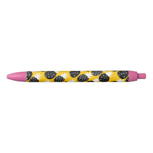 Bolígrafo De Tinta Negra Piña negra