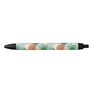 Bolígrafo De Tinta Negra Piña, pareja dulce, fruta