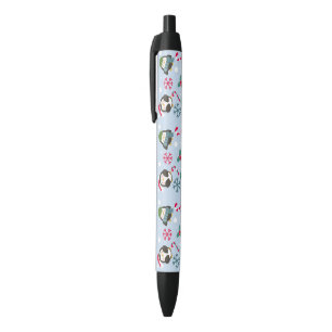 Bolígrafo De Tinta Negra Pingüino navidad