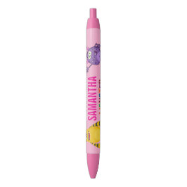 Bolígrafo De Tinta Negra Pink Birthday FUN Monsters kids