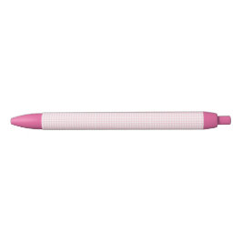 Bolígrafo De Tinta Negra Pink Gingham Pen