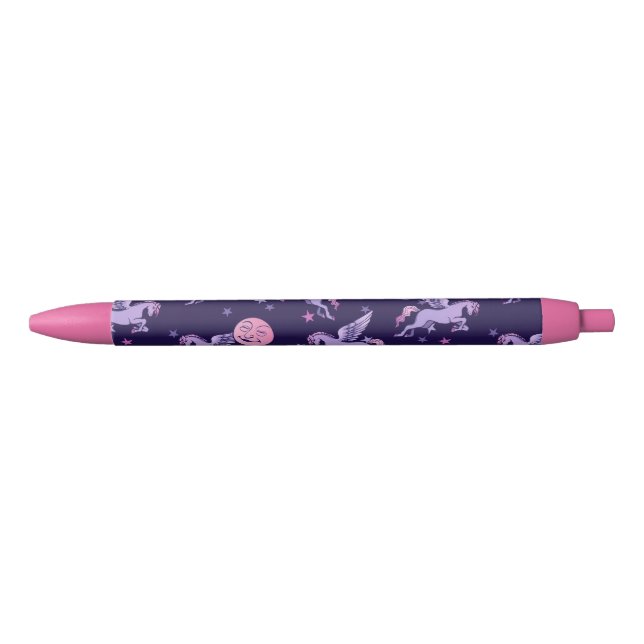 Bolígrafo De Tinta Negra Pink Pegasus Moon (Anverso)