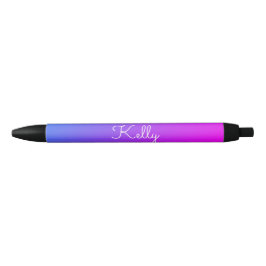 Bolígrafo De Tinta Negra Pink Purple Blue Ombré 4Kelly