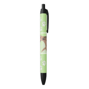 Bolígrafo De Tinta Negra Pintado irlandés de Terrier - Arte original de pe