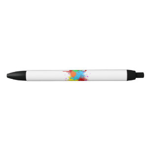 Bolígrafo De Tinta Negra Pintura abstracta de salpicaduras de pintura bonit