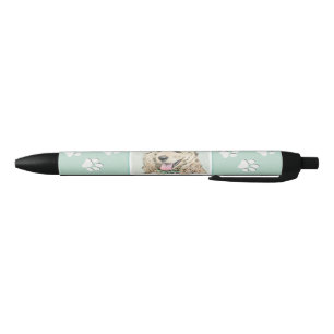 Bolígrafo De Tinta Negra Pintura Buff de Cocker Spaniel - Arte Perro Origin