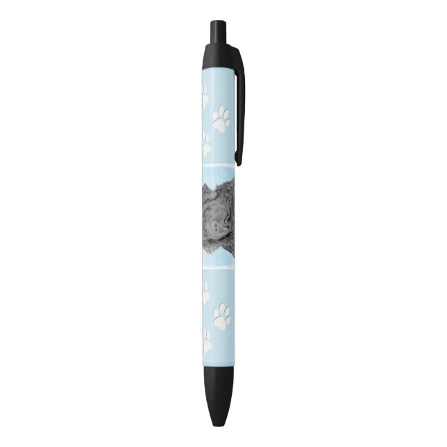 Bolígrafo De Tinta Negra Pintura de Newfoundland - Arte de perro original c (Parte inferior (Vertical))