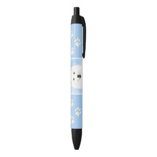 Bolígrafo De Tinta Negra Pintura de pimienta de Samoyed - Arte Perro Origin