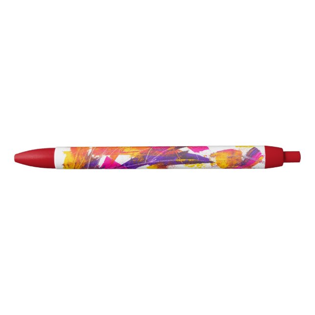 Bolígrafo De Tinta Negra pintura de salpicadura (Anverso)