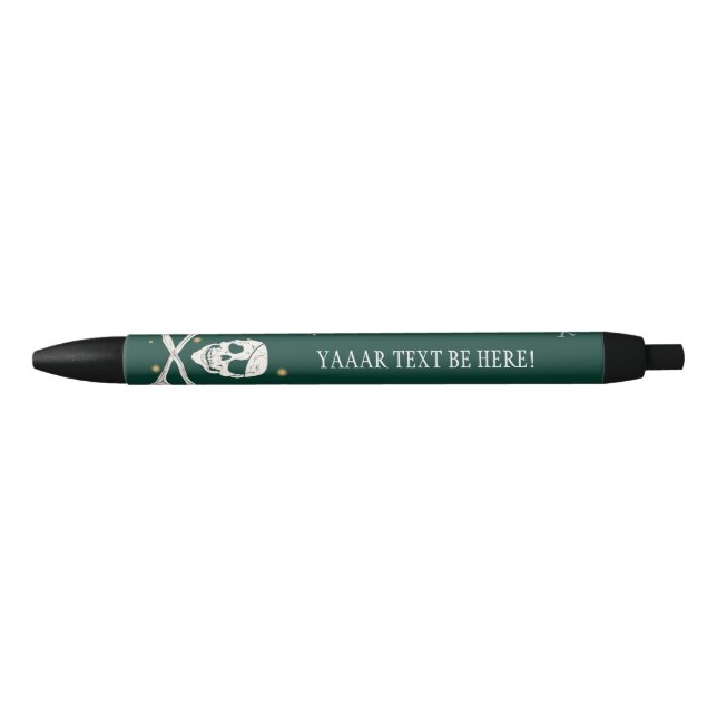 Bolígrafo De Tinta Negra Pirate Pen Skull Crossbone (Anverso)