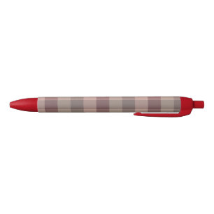 Bolígrafo De Tinta Negra Plaid de blushwood