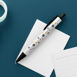 Bolígrafo De Tinta Negra Planetas Sistema solar personalizado