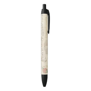 Bolígrafo De Tinta Negra Plantas de la distribución
