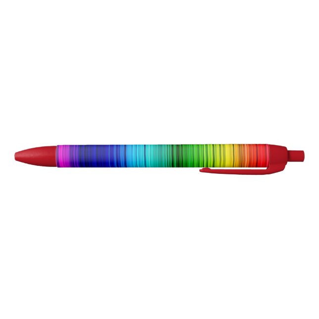Bolígrafo De Tinta Negra Pluma/arco iris (Parte de abajo)