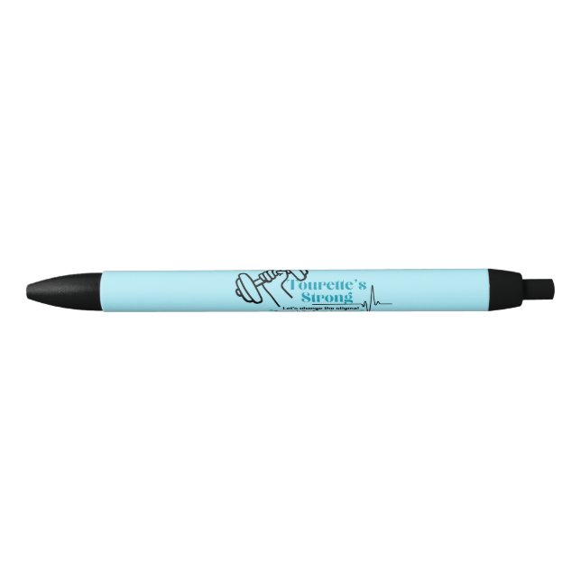 Bolígrafo De Tinta Negra "Pluma del Síndrome de Tourette fuerte (Anverso)