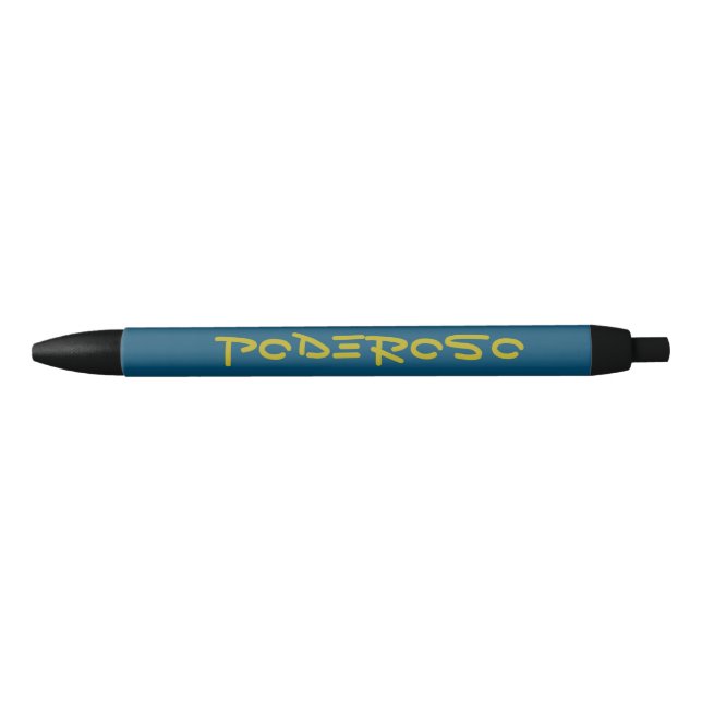 Bolígrafo De Tinta Negra Poderoso (Anverso)