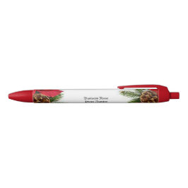 Bolígrafo De Tinta Negra Poinsettia
