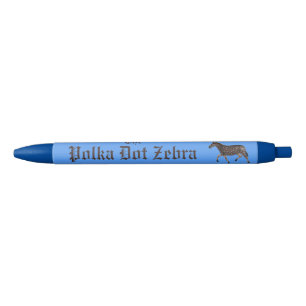 Bolígrafo De Tinta Negra Polka Dot Zebra English Pub
