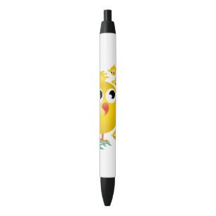 Bolígrafo De Tinta Negra Polluelos