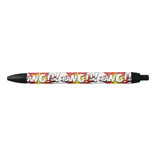 Bolígrafo De Tinta Negra ¡Pop Art Comic Bang! (Anverso)