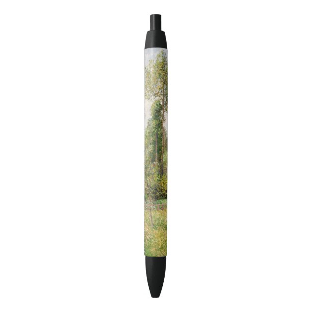 Bolígrafo De Tinta Negra Poplars, Éragny Camille Pissarro (Frente vertical)