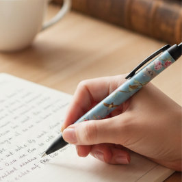 Bolígrafo De Tinta Negra Powder Blue Chinoiserie Archive Scholar Pen