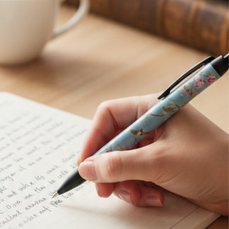 Bolígrafo De Tinta Negra Powder Blue Chinoiserie Archive Scholar Pen