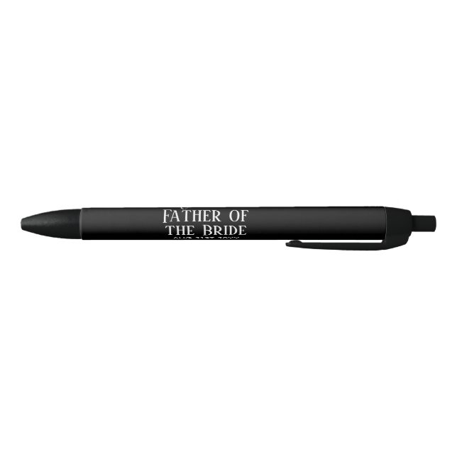 Bolígrafo De Tinta Negra PRESUPUESTO Bestman Groomsmen Regalos Black White (Parte de abajo)