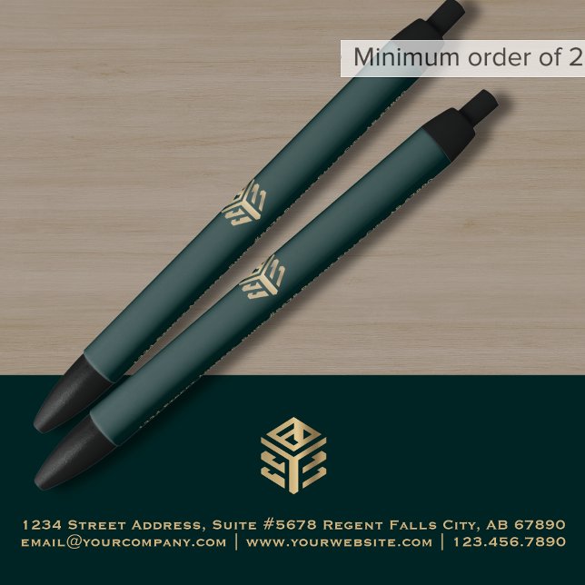 Bolígrafo De Tinta Negra Promoción de logotipo comercial (Subido por el creador)