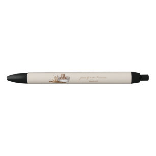 Bolígrafo De Tinta Negra promoción de negocio de cerámica
