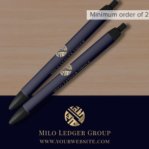 Bolígrafo De Tinta Negra Promoción del logotipo del Personalizado de nombre