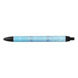 Bolígrafo De Tinta Negra Puerta coa alas