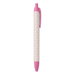 Bolígrafo De Tinta Negra Puntos rosados chic